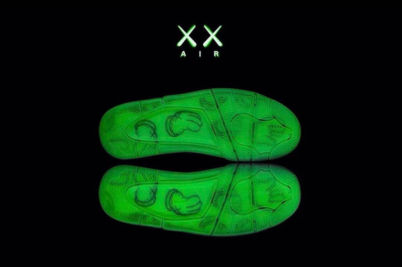 KAWS x Air Jordan 4 Outsole Design Closer Look