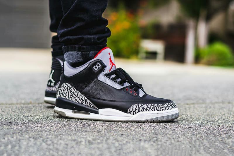 Air Jordan 3 Retro「Black Cement」元年配色將於 2018 再度復刻
