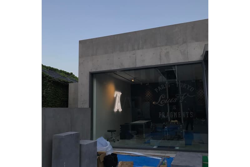 Hiroshi Fujiwara fragment design x Louis Vuitton Pop-Up Tease