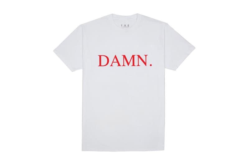 TDE 為 Kendrick Lamar 新專輯《DAMN》打造紀念 T-shirt