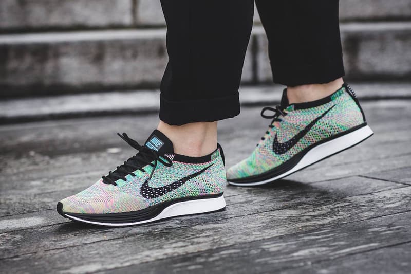 Nike Flyknit Racer 2017 “Multicolor” On Feet