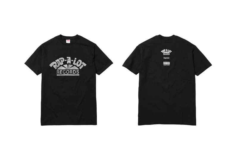 Supreme x Rap-A-Lot Records 2017 春夏聯名系列