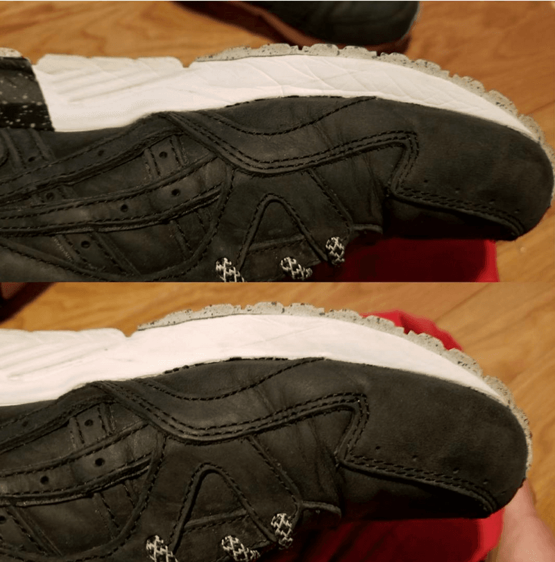 網友分享愛鞋小貼士：吹風機可以有效去處鞋底褶皺