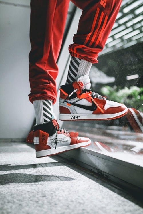 OFF-WHITE x Air Jordan 1 聯名鞋款上腳一覽