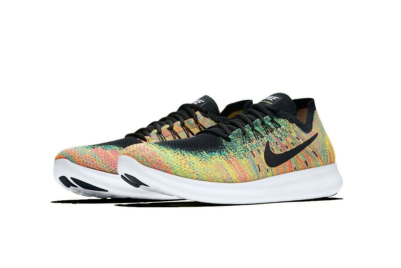 Nike Free RN Flyknit 2017 全新配色設計「Multicolor」