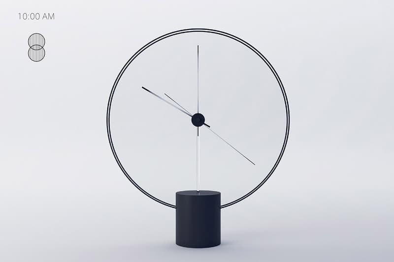 Yicong Lu 設計的簡約時鐘「Time of the Day」