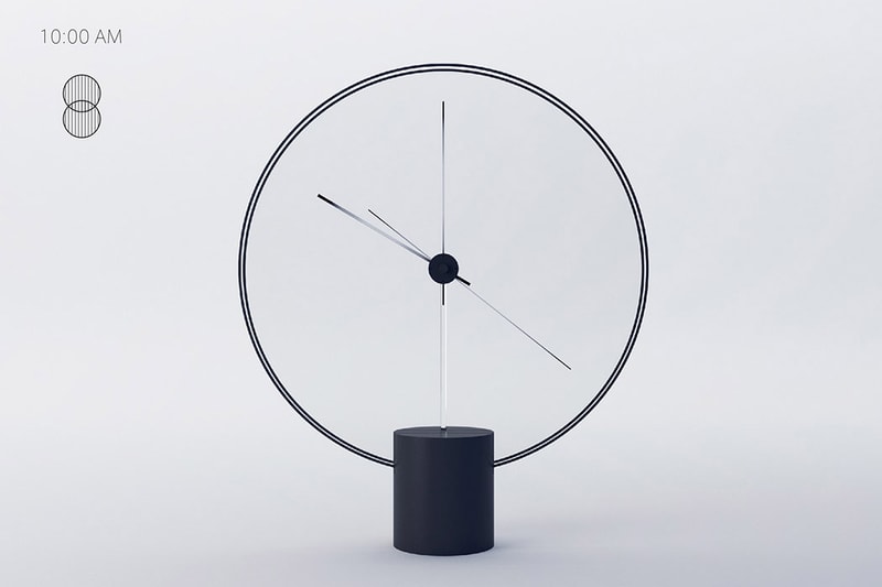 Yicong Lu 設計的簡約時鐘「Time of the Day」