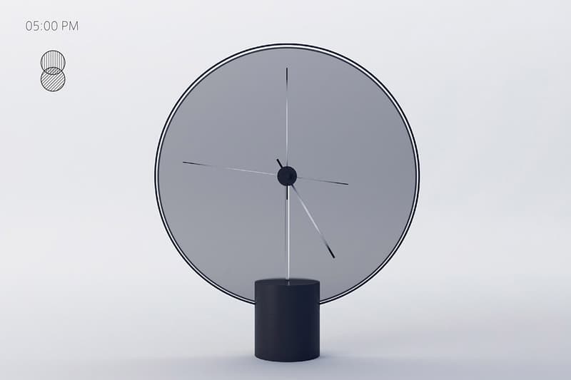 Yicong Lu 設計的簡約時鐘「Time of the Day」