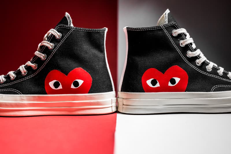 COMME des GARÇONS PLAY x Converse Chuck Taylor All Star ’70 Hi 聯名系列將再度上架