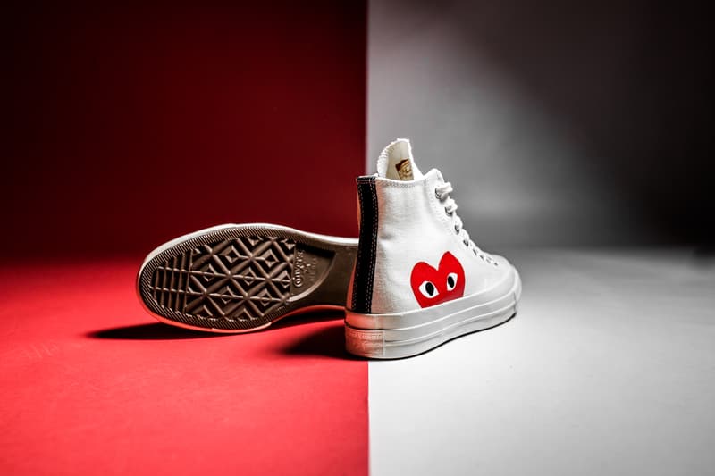 COMME des GARÇONS PLAY x Converse Chuck Taylor All Star ’70 Hi 聯名系列將再度上架