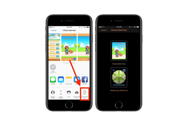 iOS 11 新發現用家可隨意截圖自定義 Apple Watch 錶盤桌面