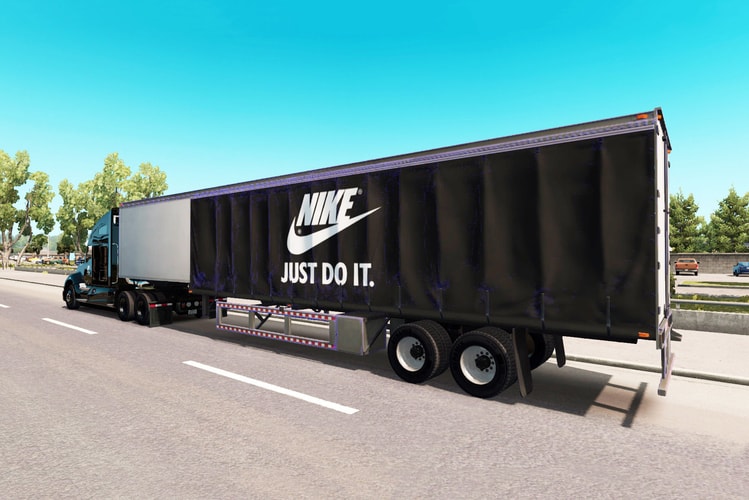 一輛裝滿 Nike 球鞋的運貨卡車被洗劫一空