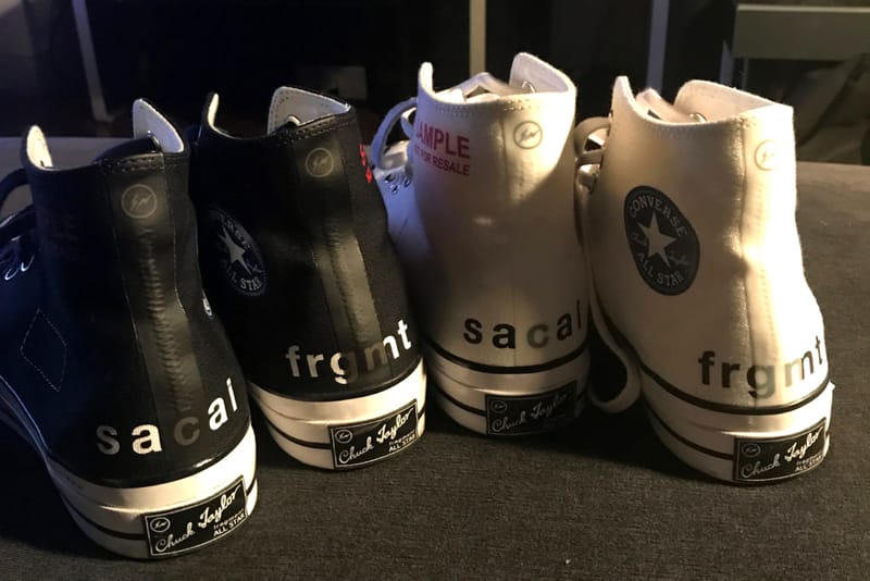 sacai x fragment design x Converse 三方聯名 Chuck Taylor All Star 1970s 發售信息釋出