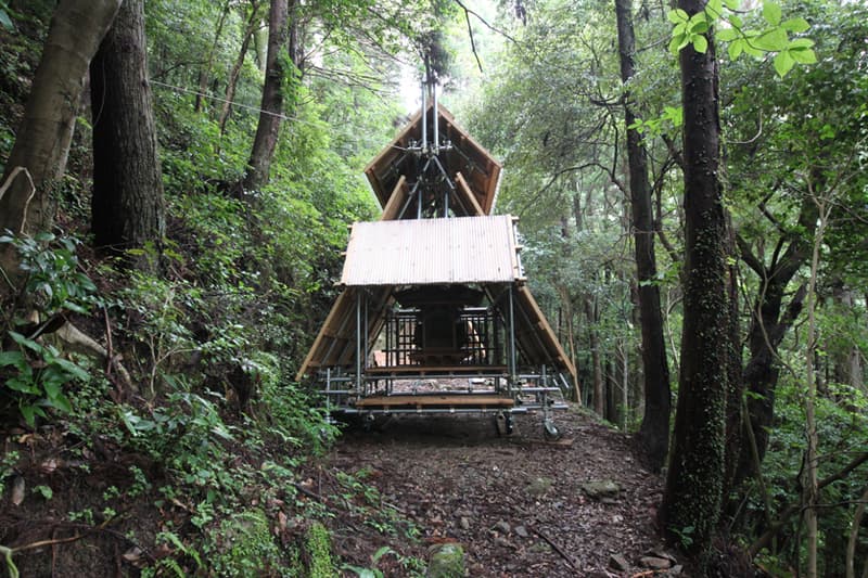 Kikuma Watanabe 打造可移動神社「山車社殿」