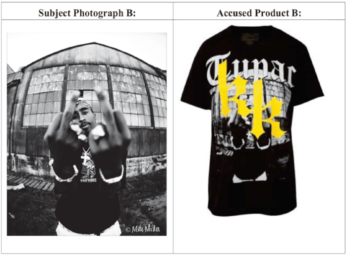 Kylie & Kendall Jenner Tupac Photographer Copyright Infringement