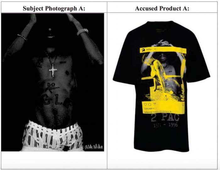 Kylie & Kendall Jenner Tupac Photographer Copyright Infringement