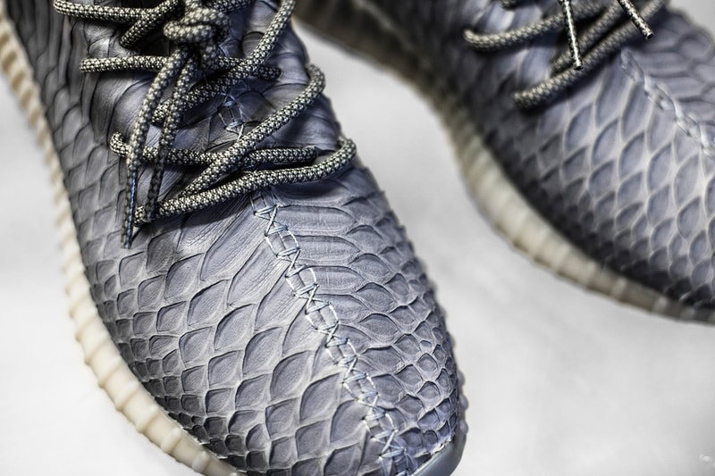 The Shoe Surgeon 奢華蟒蛇皮客製版 YEEZY BOOST 350 V2 開放預訂