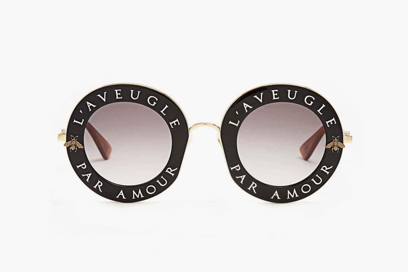 Gucci “L’Aveugle Par Amour” round-frame sunglasses