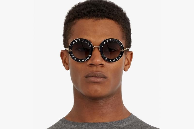 Gucci “L’Aveugle Par Amour” round-frame sunglasses