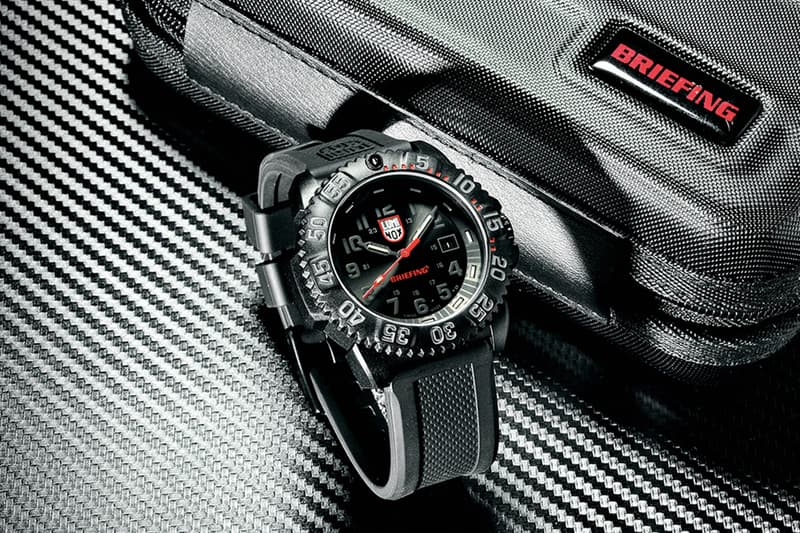三度聯名－Luminox x BRIEFING 全球限定 250 枚黑魂軍錶