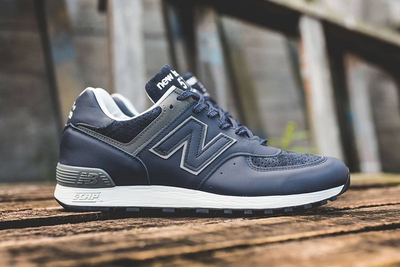 New Balance 576 Made in England Green Burgundy Navy
