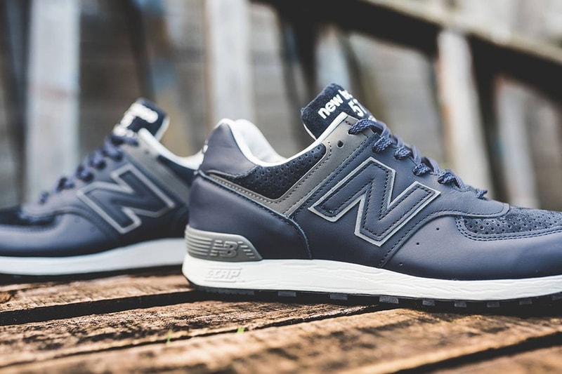 New Balance 576 Made in England Green Burgundy Navy