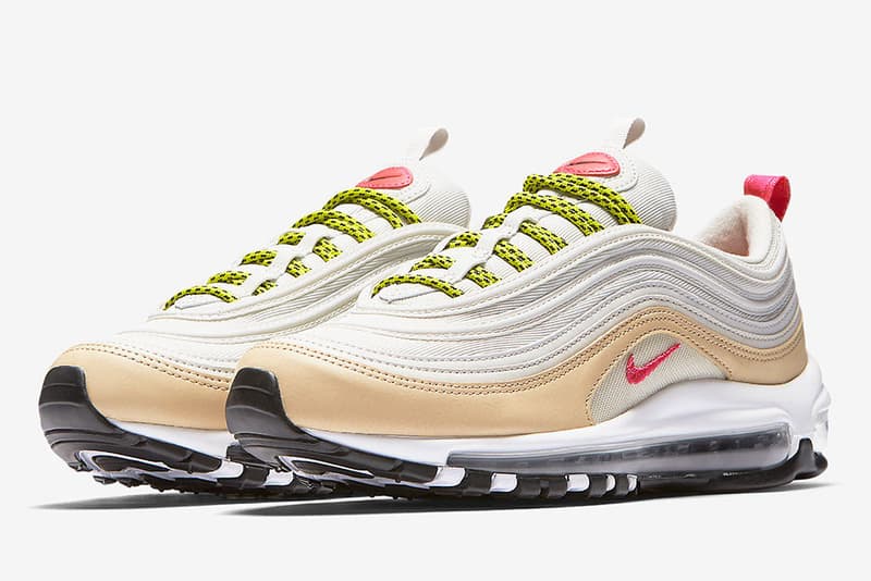 Nike Air Max 97 White/Tan/Pink/Neon Holiday 2017