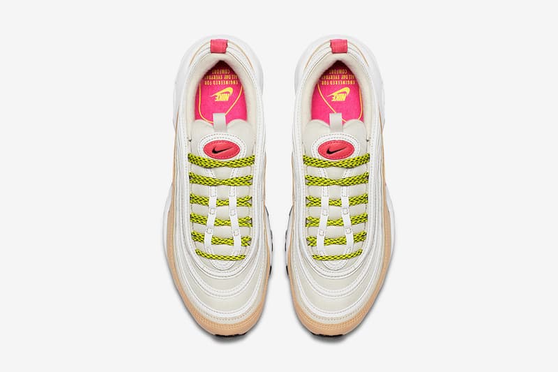 Nike Air Max 97 White/Tan/Pink/Neon Holiday 2017