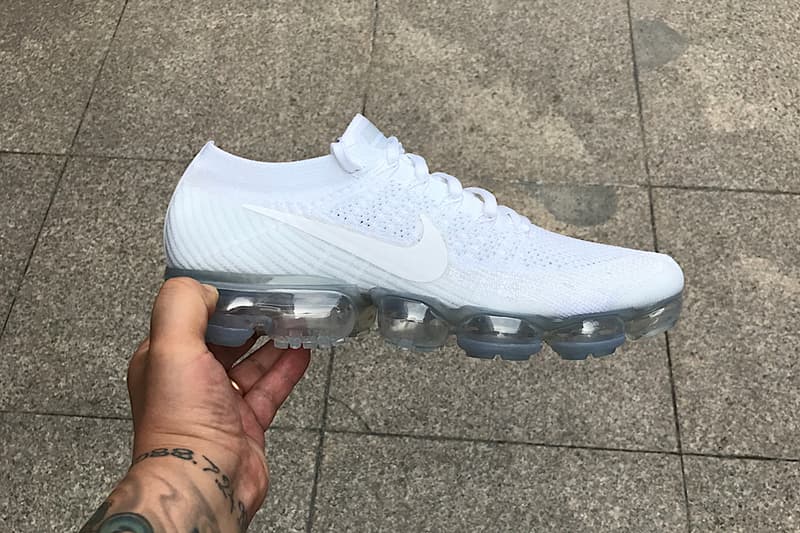 Nike Air VaporMax「Triple White」全白配色細節諜照曝光