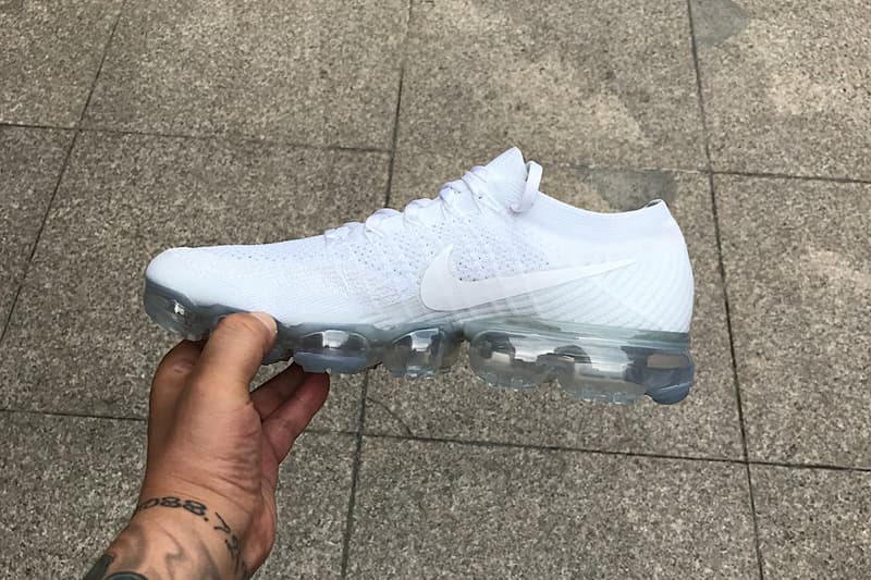 Nike Air VaporMax「Triple White」全白配色細節諜照曝光