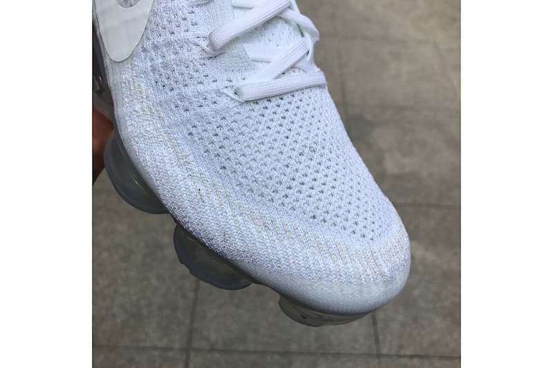 Nike Air VaporMax「Triple White」全白配色細節諜照曝光