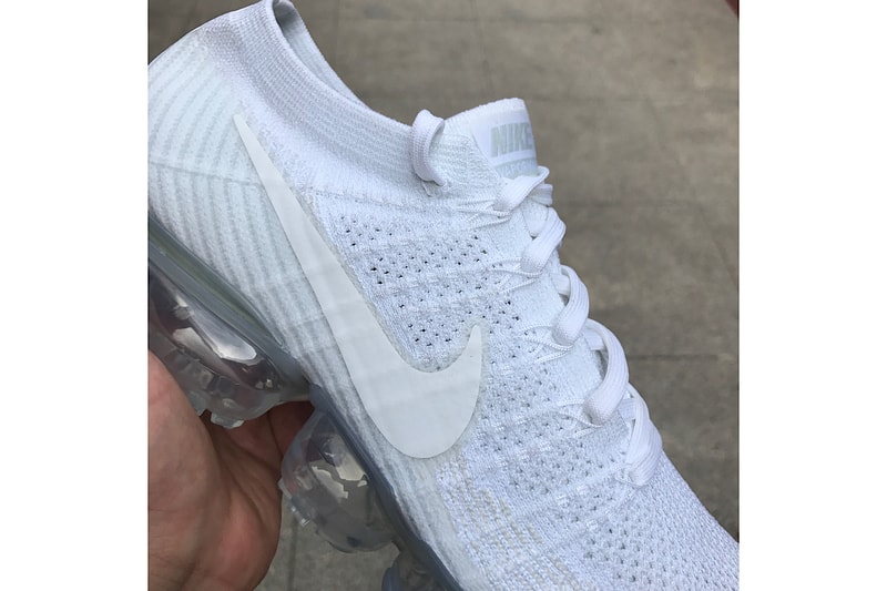 Nike Air VaporMax「Triple White」全白配色細節諜照曝光