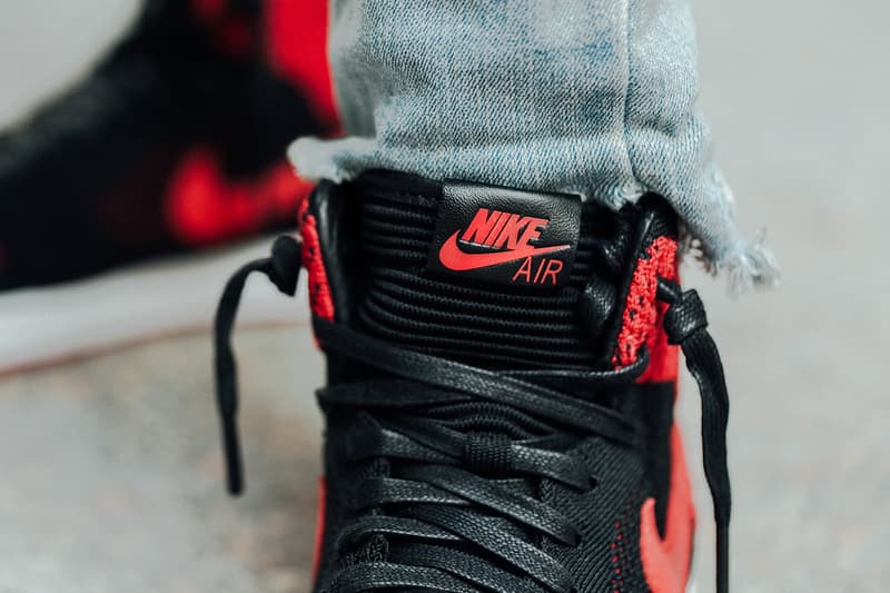 Air Jordan 1 Flyknit “Banned” Closer Look