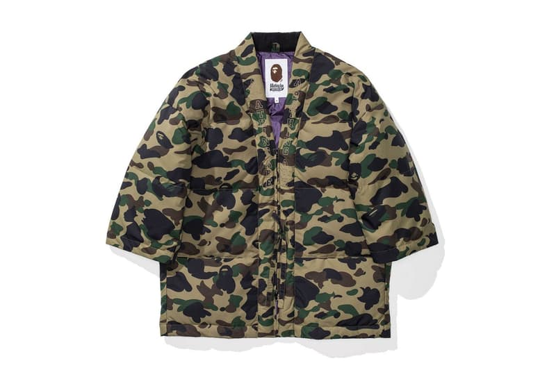 BAPE 1ST CAMO Hanten 迷彩羽絨外套正式上架