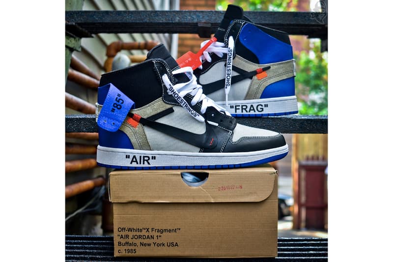 Virgil Abloh x fragment design x Air Jordan 1 三方「聯名」定製鞋款