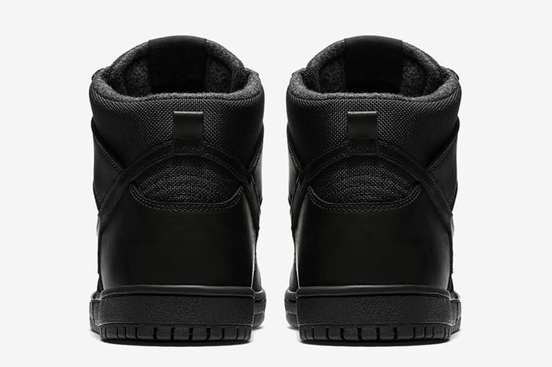 Nike SB Dunk High 全新「Triple Black」配色