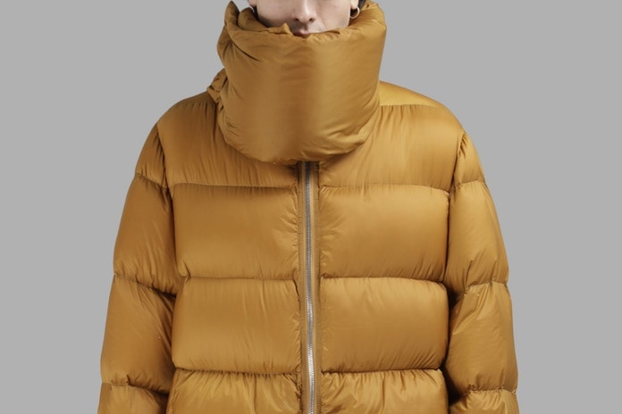 Rick Owens 2017 秋冬全新高領羽絨外套上架