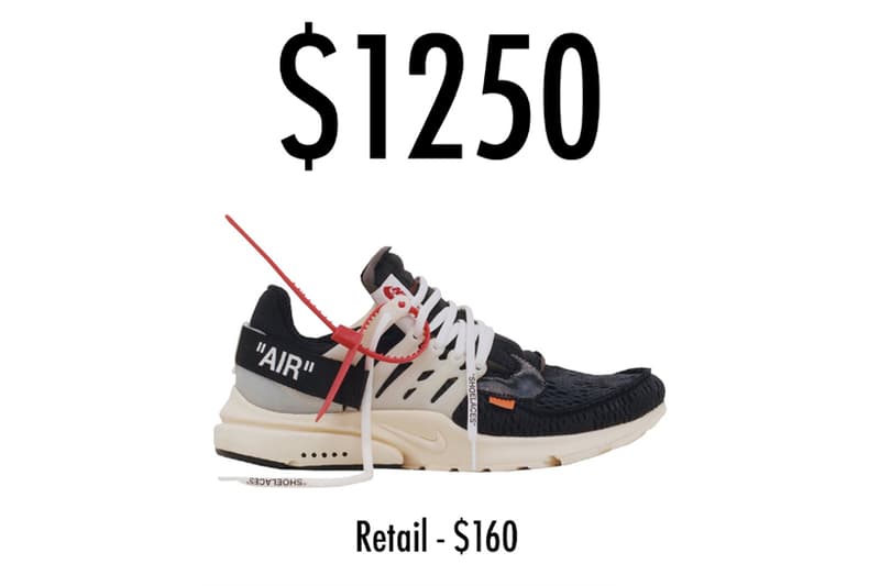 Virgil Abloh x Nike「The Ten」聯名系列平均炒價曝光