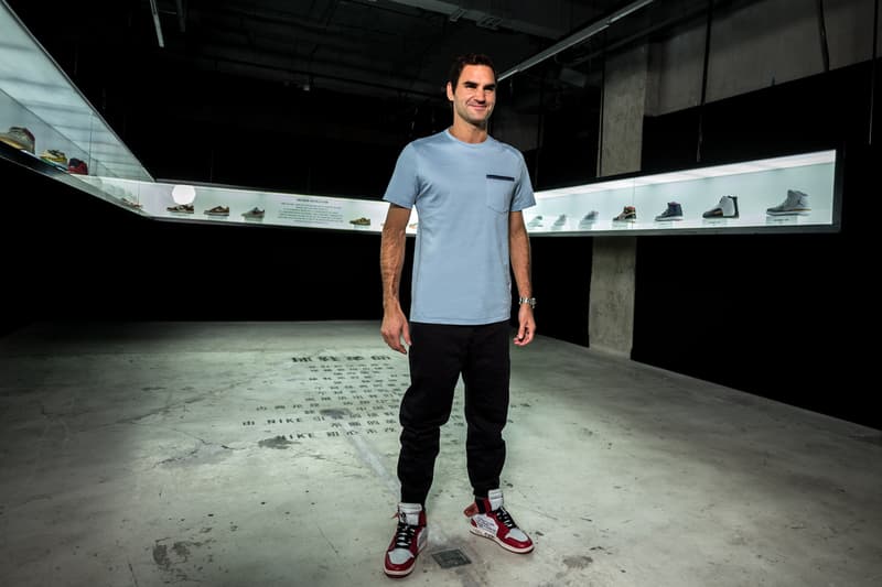 Roger Federer 亮相上海發佈 NikeCourt Zoom Vapor RF x AJ3「atmos」別注配色