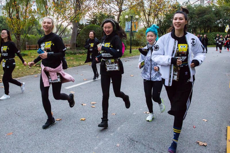 AAPE 携手海绵宝宝带来路跑活动