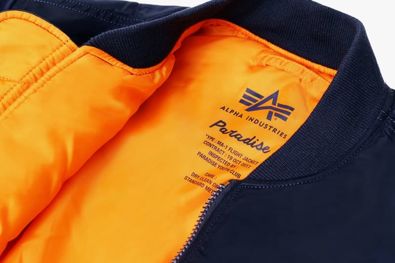 Alpha Industries x Paradise Youth Club 全新聯名 MA-1 飛行夾克