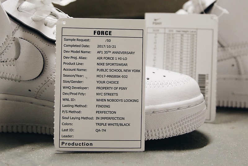 近賞 Public School x Nike Air Force 1 High 35 週年聯名設計