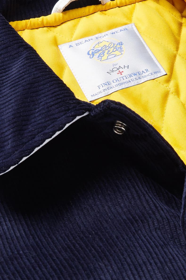 NOAH x Golden Bear 聯名棒球夾克上架
