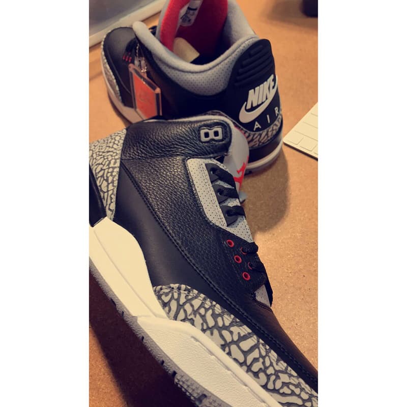 Air Jordan 3「Black Cement」2018 復刻版本再度曝光