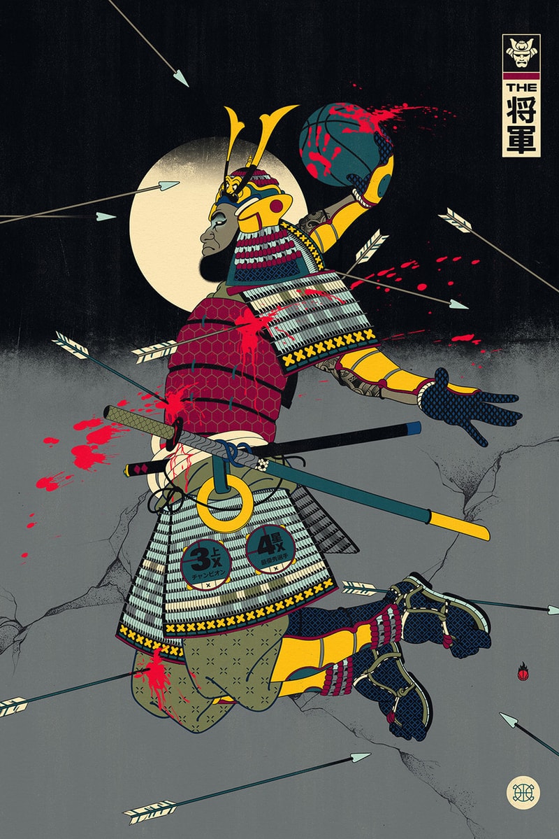 藝術家 Andrew Archer 以籃球為主題創作日本版畫