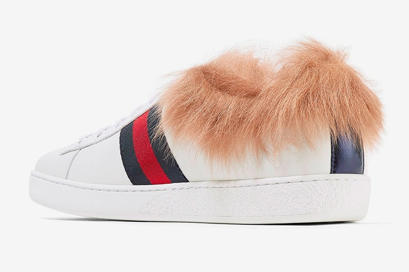 Gucci 推出全新 Ace 絨毛鞋款