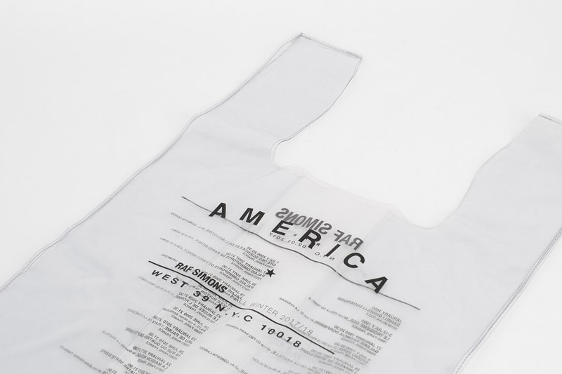 Raf Simons x Voo Store 聯名獨佔「購物袋」