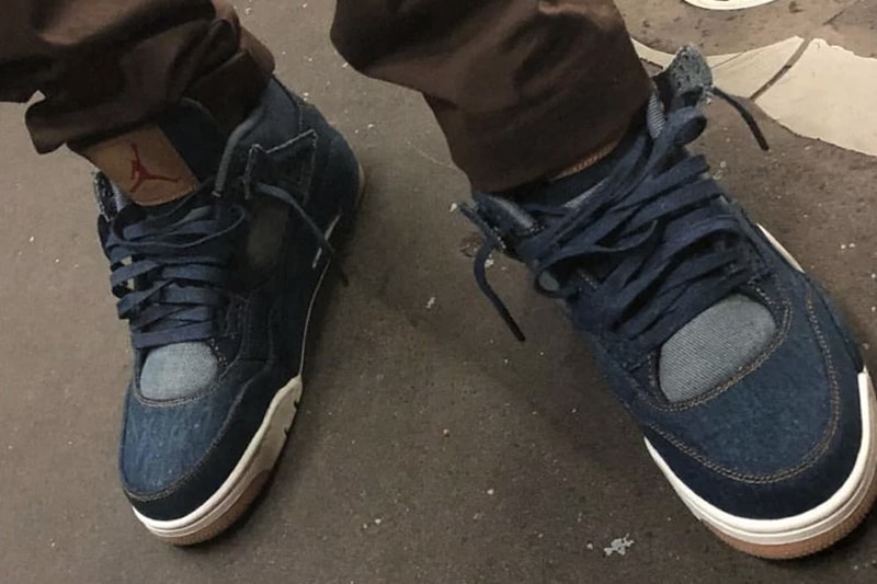 Travis Scott 搶先曝光 Levi's x Air Jordan 4 全新联名鞋款