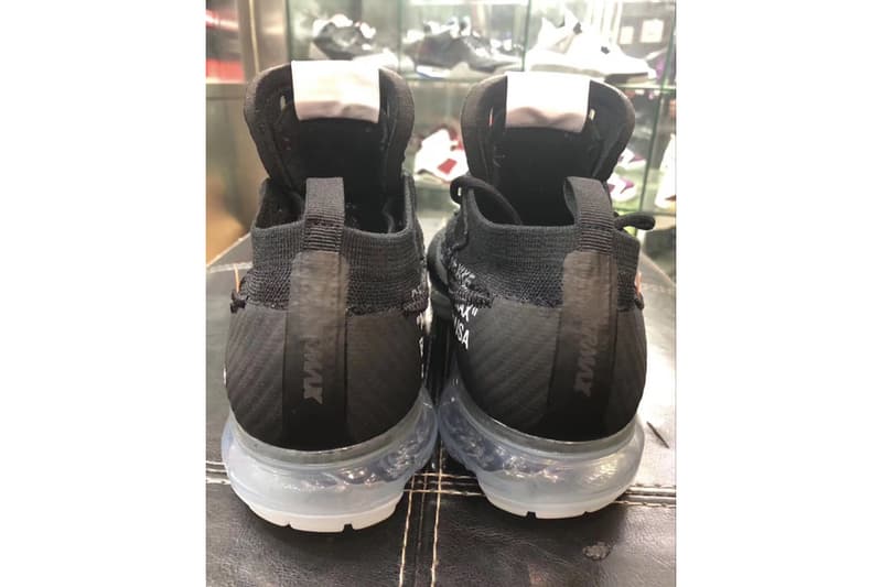 Virgil Abloh x Nike Air VaporMax 2018 黑色版更多細節曝光