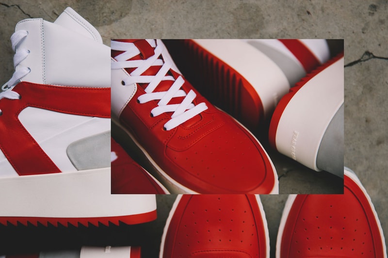 近賞 Fear of God「Basketball Sneaker」紅白拼色系列